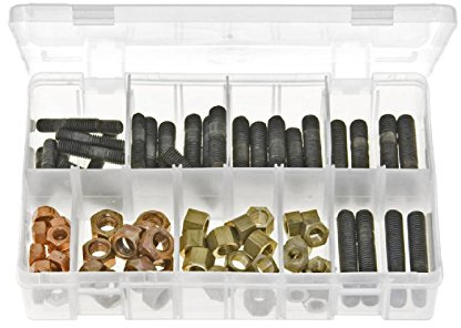 Van Line 72pce Assorted Box of Exhaust Manifold Studs & Nuts - Metric