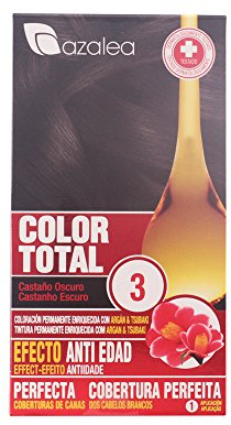 ALEA - Tinte Pelo Mujer - Color Total - Nº 3 - Color Castaño Oscuro - Coloración Permanente en Crema - Aceite Argán y Tsubaki - Cobertura Total de Canas - Aclara 3 Tonos en Cabellos Naturales