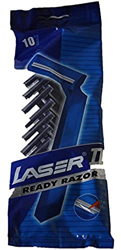 Laser Twin II Disposable Razor Ready razor pack of 10 Razors With Double Blades
