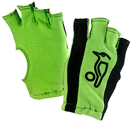 KOOKABURRA unisexungdom fingerlösa slaget inners handske iners Green/Blk Youths