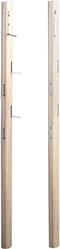 M2 Kollektion 701742 Garderobe / Wandgarderobe mit Klapphaken Palo, MDF Dekor Sonoma Eiche, hellbraun, 185x8x4cm