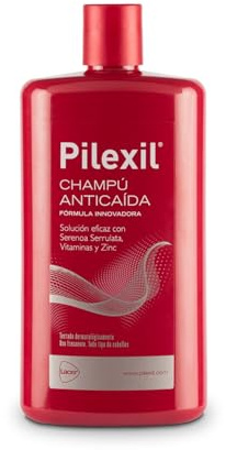 PILEXIL ANTICAIDA - Champú Anticaída 500 ml, Tratamiento de Uso Frecuente, Frena la Pérdida del Cabello, Normaliza su Ciclo, Gran Eficacia, para Hombres y Mujeres