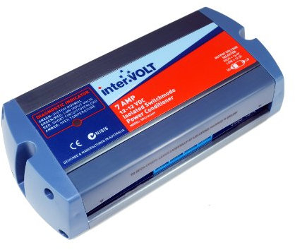interVOLT 12V Stabilizer/Voltage Regulator/Power Conditioner/Battery Charger (10-16 VDC Input - 12.5/13.6 VDC Output) - Heavy Duty 7A DC-DC Isolated - Model SPCi121207