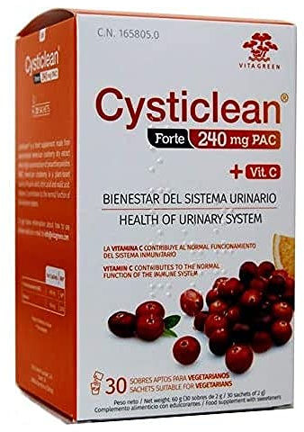 Cysticlean Forte 240Mg, 30 Sobres, 60 gr