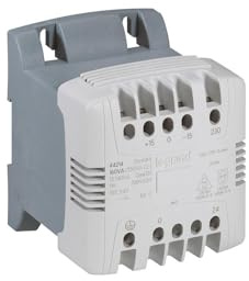 044217 Legrand - Transformateur de commande et sécurité 630VA - Primaire 230-400Vca - Secondaire 24Vca - Bornes à vis