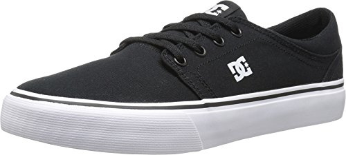 DC Shoes Trase Tx - Shoes For Men Zapatillas de Skateboard para Hombre, Black White, 48.5 EU