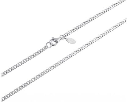 2,4mm Panzerkette, Silberkette - Länge wählbar 38-100cm - echt 925 Silber