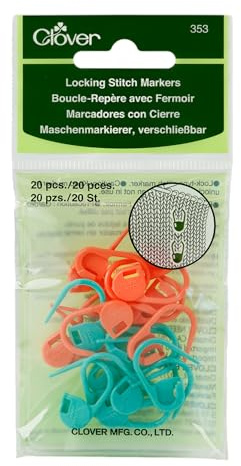 Clover Lock Ring Markers, 20/pkg