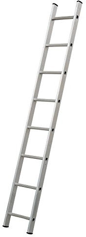 Échelle simple en aluminium norme en 131, marches 8