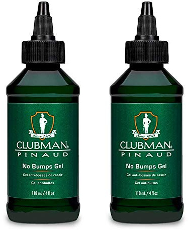 Clubman Pinaud Shave Gel No Bumps After Shave for Men Sensitive Skin 4 Oz 2 Pack