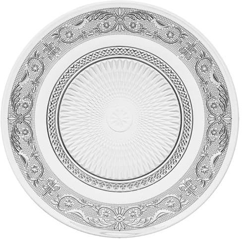 Secret de Gourmet - Lot de 6 Assiettes Plates Renaissance 25cm Transparent