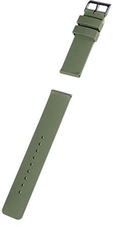 KHS Silikonband Olive, Uhrenband, Silikon, Bandbreite 22mm, Länge 22cm, EBSO.22