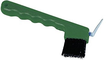 Agritura Hufkratzer mit Bürste,grün - A26990