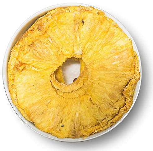 1001 Frucht Ananasringar torkade naturliga 1 kg I exotiska torkade frukter osocklade I osvepad torkad frukt för müsli & Co utan tillsatser I råkostskvalitet torkad frukt mellanmål