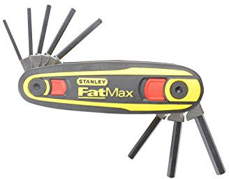 Stanley 0-97-552 - Juego de 8 llaves hexagonales FatMax con bloqueo