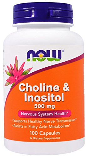 NOW Foods 3 Pack Choline & Inositol, 500 mg, 100 Capsules