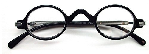 Boomer Eyeware The Professor Vintage Style Reading Glasses, 3.25, Black