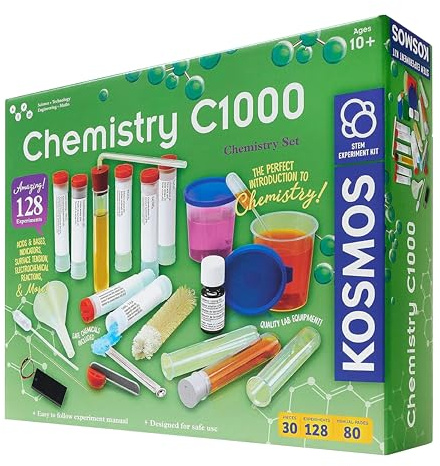 Thames & Kosmos Chemistry C1000 | STEM Science Kit for Kids Age 10+ | Learn Chemistry Concepts & Lab Equipment | Hands-On Experiments for Young Scientists