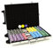 Nexos Trading Trolley Pokerkoffer 1000 Chips Laser Pokerchips Poker Komplett Set Trolley Koffer aus Aluminium mit Schloss + Schlüssel + Griff und Rädern 11g Chip mit Metallkern inkl. Kunststoffkarten