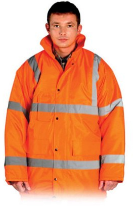 wattiert Warnschutzjacke Gr. M, Winterjacke, Sicherheitsjacke, Warnjacke, Winterarbeitsjacke