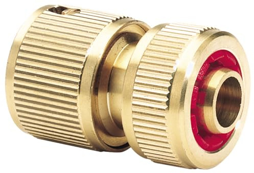Draper GWB3/H Expert Brass Hose Connector with Water Stop 1/2-Inch