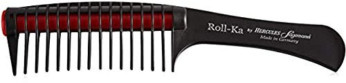 HERCULES SÄGEMANN - 79400 Roll-Ka | Rot/Schwarz Roll-Kamm zum innovativen Verteilen und Einarbeiten von Pflege-Produkten