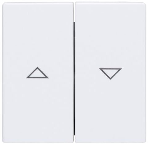 Busch-Jaeger 1785 JA-884 Wippe mit Aufdruck Pfeil zweiteilig Jalousie Studioweiß Matt Plattform 63 2CKA001751A3022