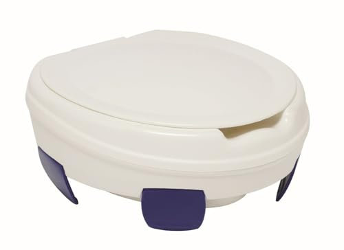 Toilettensitzerhöher Clipper, 10cm, mit Deckel