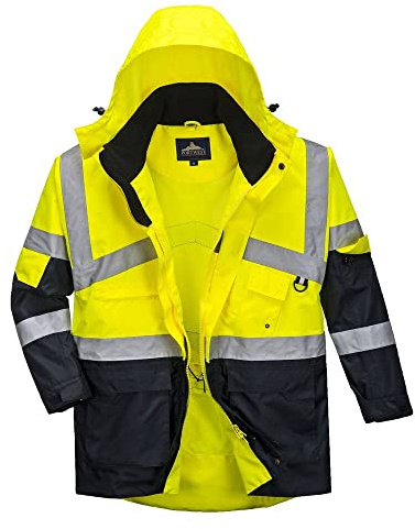 Portwest Hi-Vis 2-Tone Breathable Jacket, Size: XL, Colour: Yellow/Navy, S760YNRXL