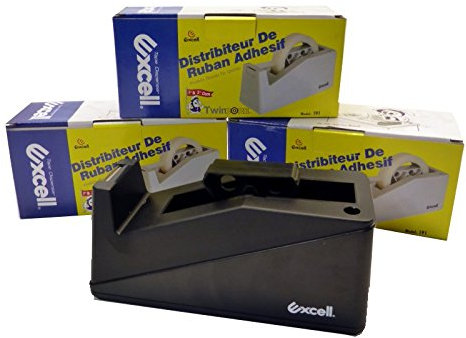 Excell Tischabroller Abroller schwere Ausführung bis 25mm Adapter Kern 25/76mm