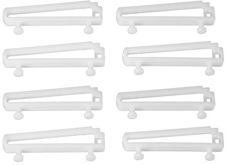 Liedeco Gleiter mit Schlaufenhaken für 6 mm Laufkanal Gardinenschienen, Vorhangschienen