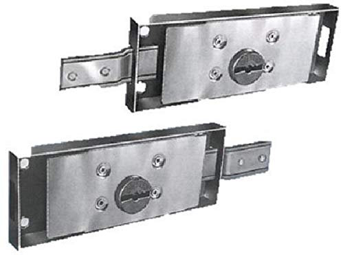 Pair of Double Side Lock (Right + Left) for Roller Shutter Reinforced Deadbolt