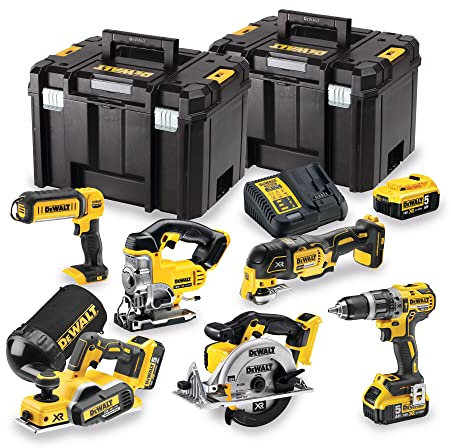 DeWalt 18V Cordless Power Tool Kit, Ideal for Wood Working, DCK665P3T-GB.