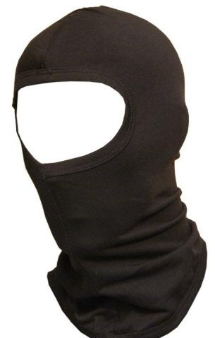 Silk Balaclava Seide Sturmhaube Sturmmaske Schwarz