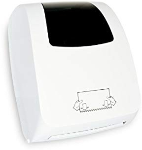 SemyTop Papierrollenspender, weiß für Rollen bis 21 cm breite, 1er Pack (1 x 1 Stück)