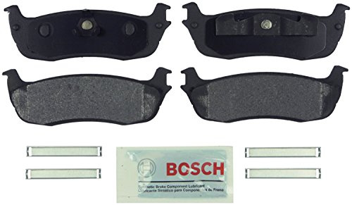 BOSCH BE711H Blue Ceramic Disc Brake Pad Set With Hardware - Compatible With Select Ford Expedition, F-150, F-150 Heritage, F-250, F-250 Super Duty; Lincoln Blackwood, Navigator, Town Car; REAR