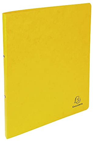Exacompta - Carpeta de cartón (Almacenamiento, Cartón, A4, 140 hojas, 350 g/m²), Amarillo, 1 unidad