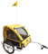 M-Wave Kids Ride Easy Faltbarer Kinder Und Gepäck-fahrradanhänger Mit Stahlrahmen, Silber, 60 x 75 x 28 cm