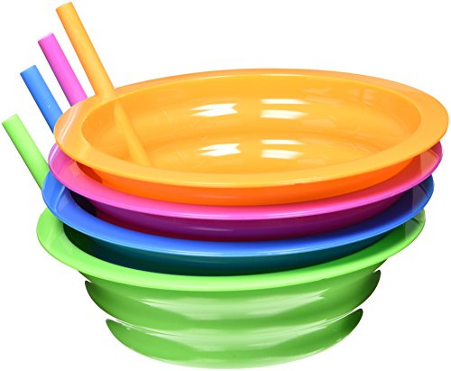 Arrow Plastic Sip-A-Bowl Assorted Colors, 22 oz.