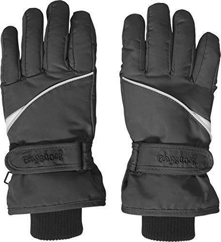 Playshoes Guanto Per Dita, Guanti invernali Unisex - Bambini e ragazzi, Nero, 4 (ca. 6-8 anni)