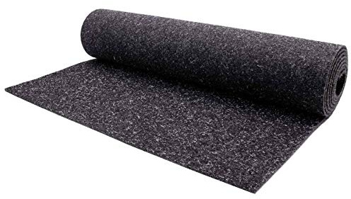 Nadelfilz MERLIN Bodenbelag 200x300 cm Anthrazit | Robuste Auslegware mit 17dB Trittschallminderung | Stuhlrollengeeignet & farbecht | GUT-zertifizierter Nadelfilzboden für Büro Messe Hotel