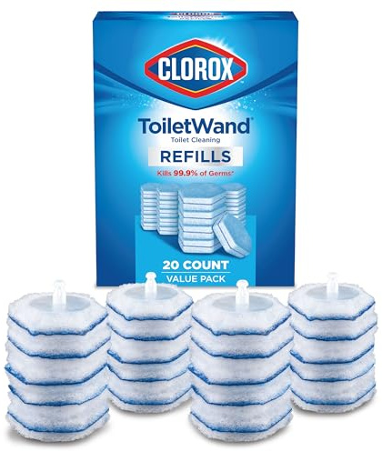 Clorox ToiletWand Toilet Cleaner Refills, Toilet brush, Original, 20 Count
