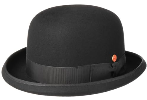 Mayser Viril Melone Bowler Anlasshut Wollfilz Made in EU Herren Winter schwarz 55 cm