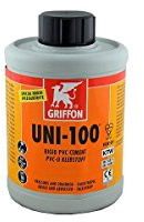 Griffon 6111053 UNI-100 lim för PVC-rör, orange