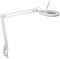 MAUL Lupenleuchte MAULviso | LED Lupenleuchte mit Klemmfuß für präzise Arbeiten in Werkstatt, Büro und medizinischen Praxen | Tageslichtlampe mit 6.500 K und 1,75-fache Vergrößerung | Weiß