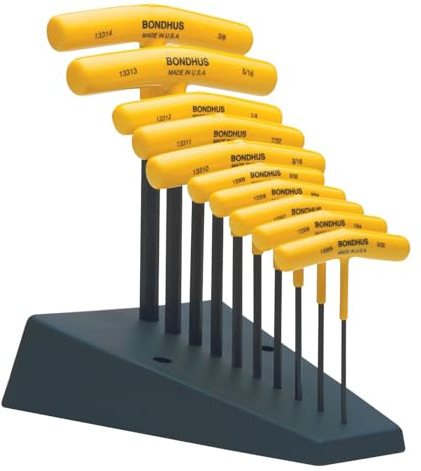 Bondhus, HTX10FS 10PC 3/32-3/8 T-Handle HEX Set, 13390