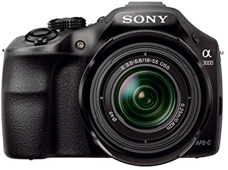 Sony A3000 ILCE-3000KB.CE Kit Reflex Numérique 3 (7,62 cm) 20 Mpix USB/HDMI + Objectif 18-55 mm Noir