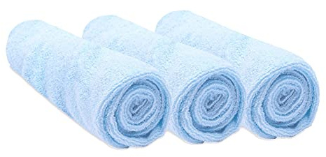 Easy Dort Lot de 3 Housses pour Matelas à Langer 50x70 / 50x80 en Coton - Ciel