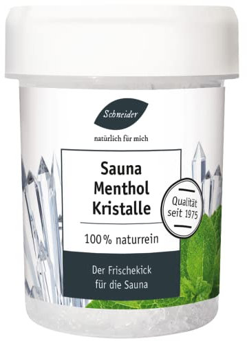 Saunabedarf Schneider - Sauna-Menthol-Kristalle, Saunaaufguss ohne Wasser, 20g