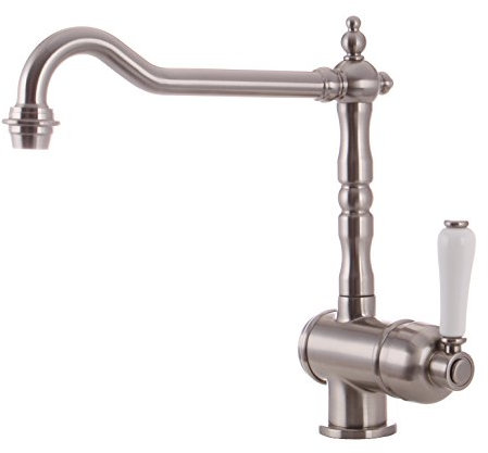 Grünblatt Robinet mitigeur de cuisine à basse pression style maison de campagne mat